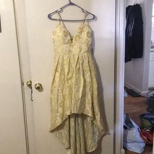 Size 15 yellow flowered formal dress by Trixxi